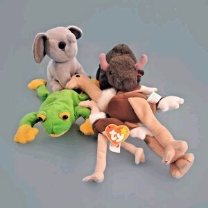 Ty Beanie Babie Bean Bag Plush Lot Wildlife Zoo Animals Stuffed Toys